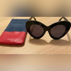 Le Specs Black Oversized Sunglasses
